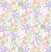 Daisy&Lilly-Lillies,White (Sold By 1/2 Meter)